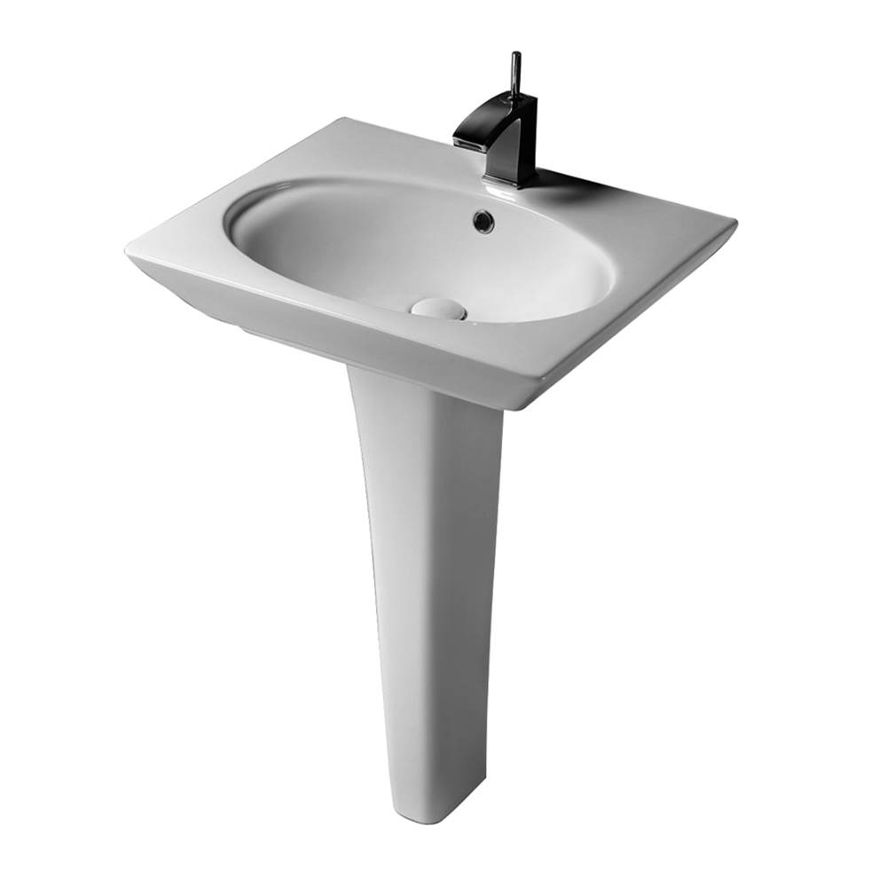 Barclay Complete Pedestal Bathroom Sinks item 3-378WH