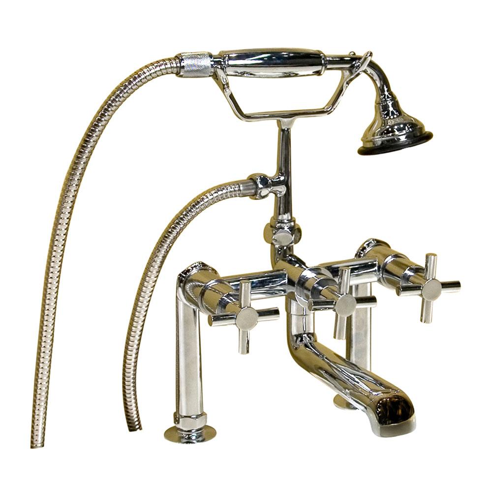 Barclay Deck Mount Roman Tub Faucets With Hand Showers item 7601-MC-CP