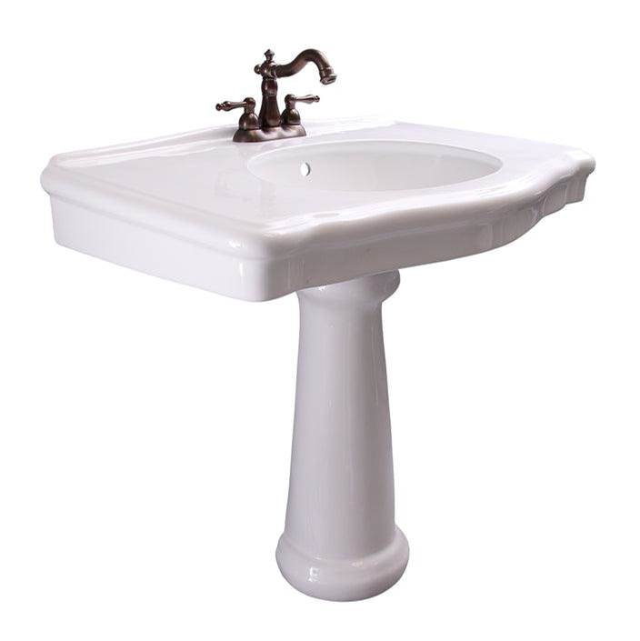 Barclay Complete Pedestal Bathroom Sinks item 3-3001WH