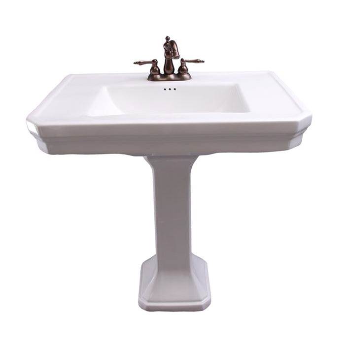 Barclay Complete Pedestal Bathroom Sinks item 3-3018WH