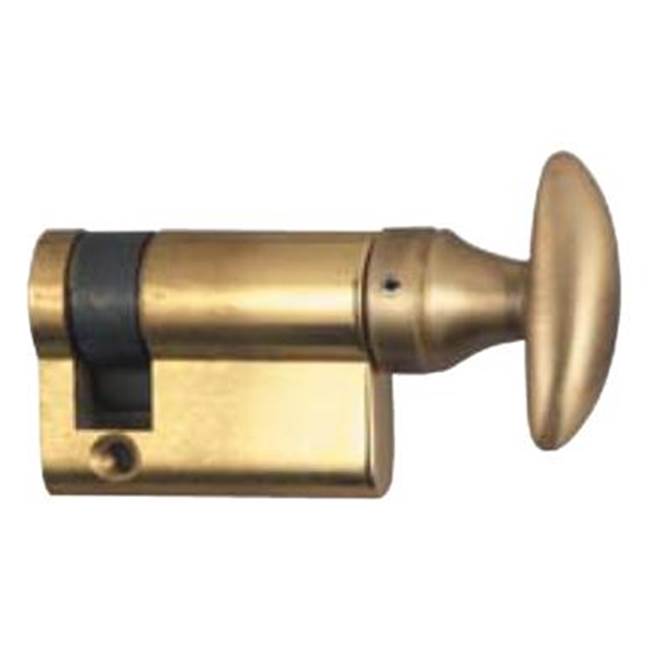 Bouvet Half Cylinder - Brass Body with Polished Laq. Brass Turn Piece