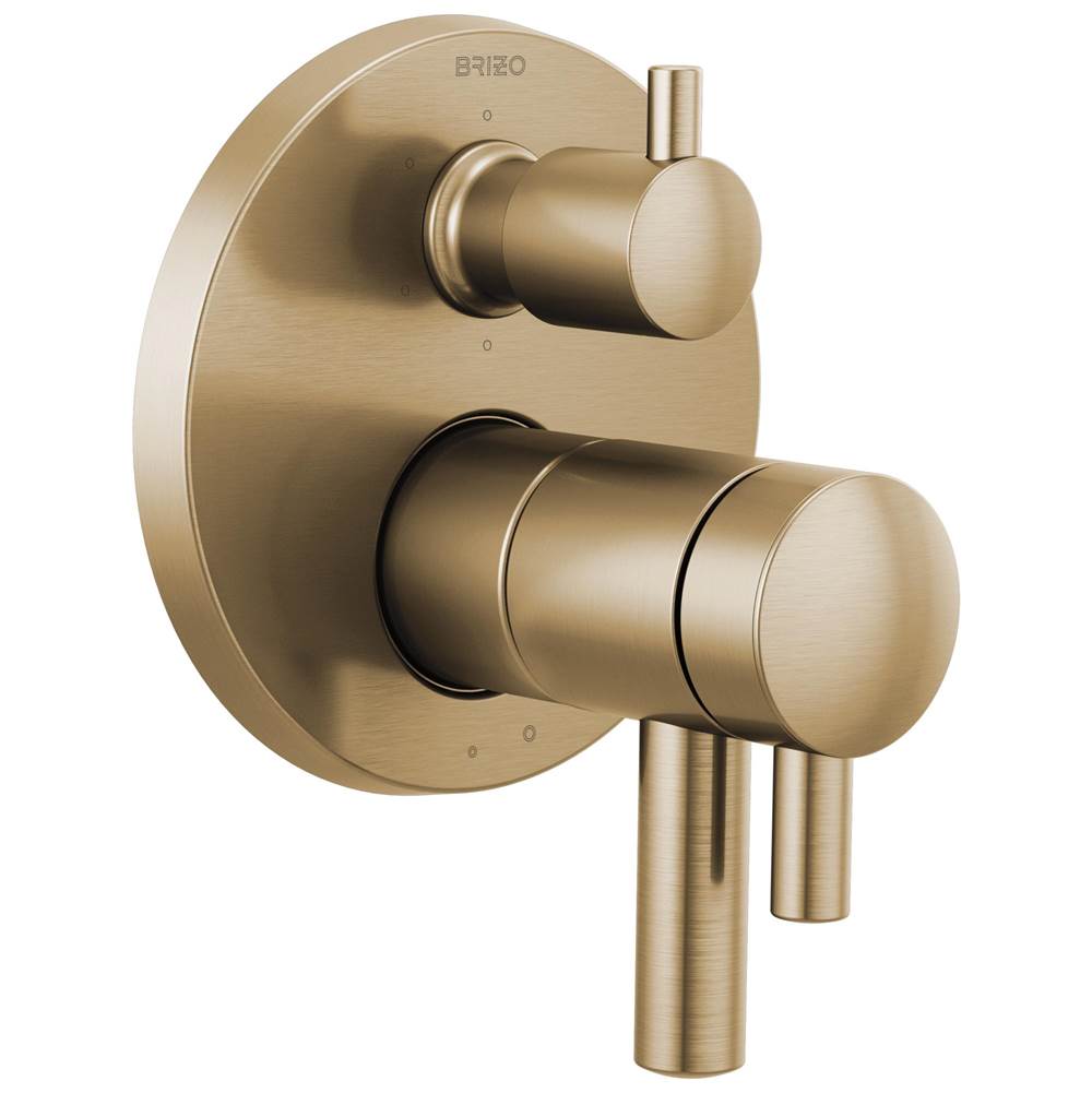 Brizo Thermostatic Valve Trims With Integrated Diverter Shower Faucet Trims item T75675-GL