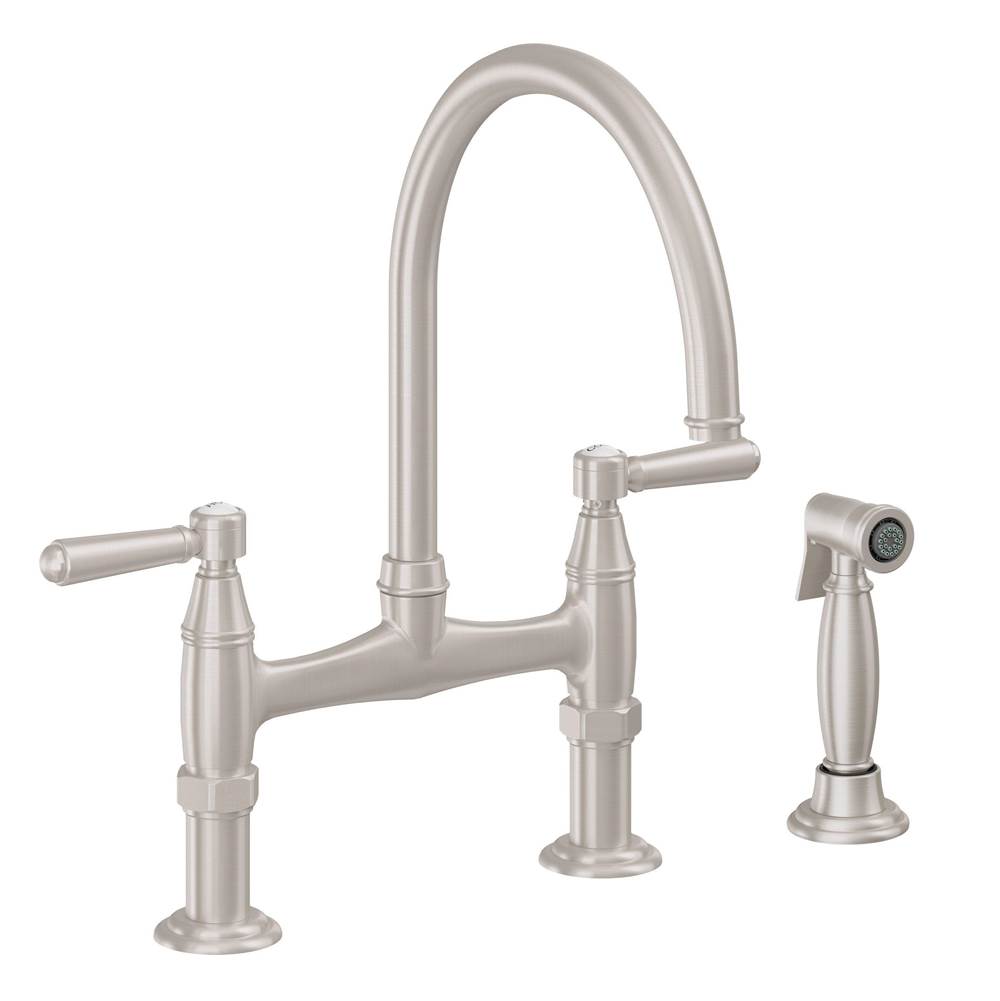 California Faucets Bridge Kitchen Faucets item K10-120S-33-MWHT
