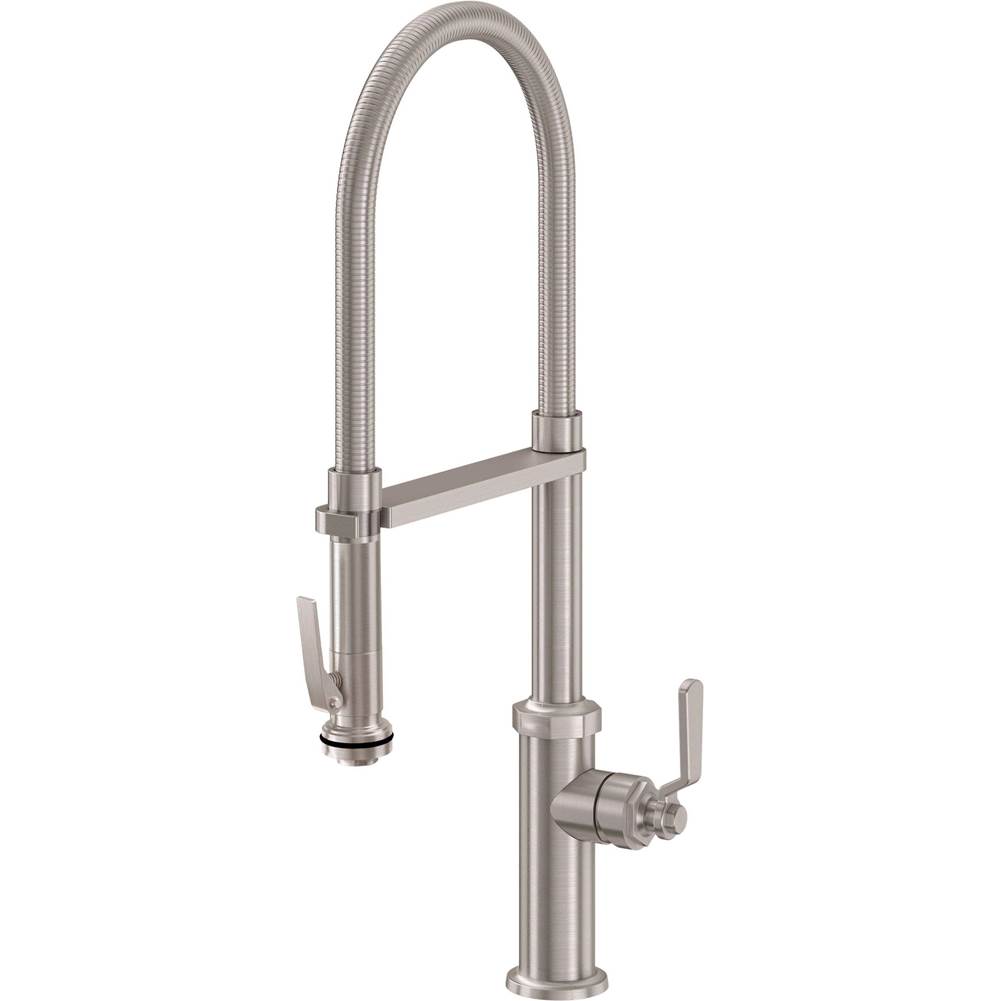 California Faucets Single Hole Kitchen Faucets item K30-150SQ-SL-ABF
