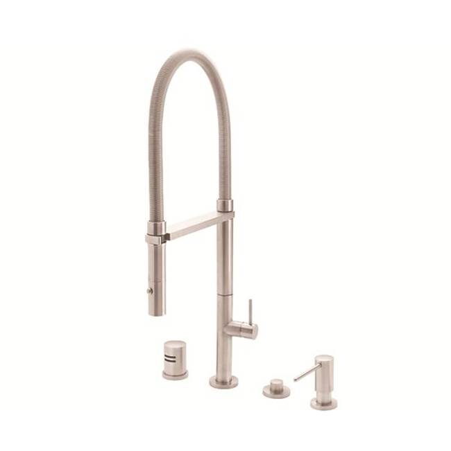 California Faucets Pull Out Faucet Kitchen Faucets item K50-150-SST-MBLK