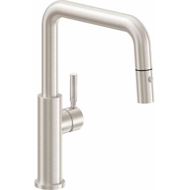 California Faucets Pull Down Faucet Kitchen Faucets item K51-103-ST-BLKN
