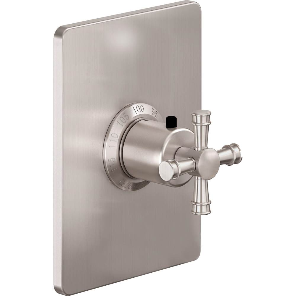 California Faucets Thermostatic Valve Trim Shower Faucet Trims item TO-THCN-C1XS-SBZ