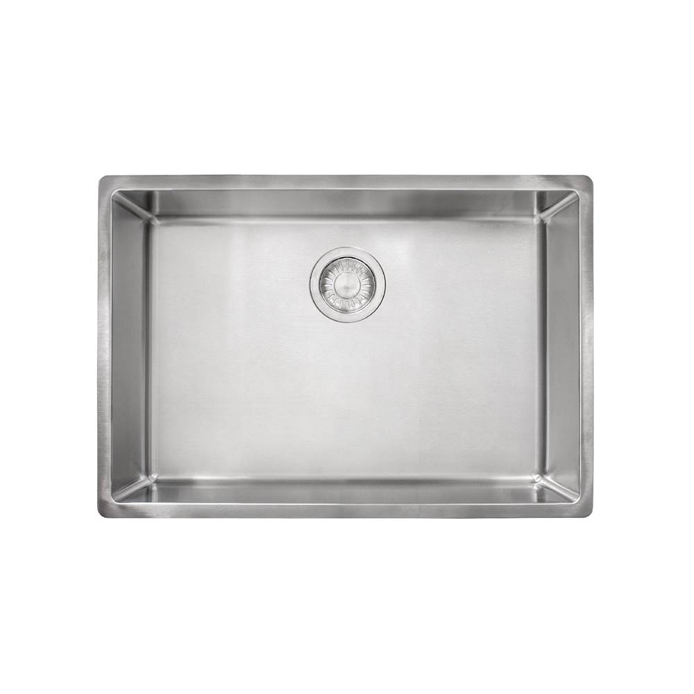 Franke Cube 26.6-in. x 17.7-in. 18 Gauge Stainless Steel Undermount Single Bowl Kitchen Sink - CUX11025