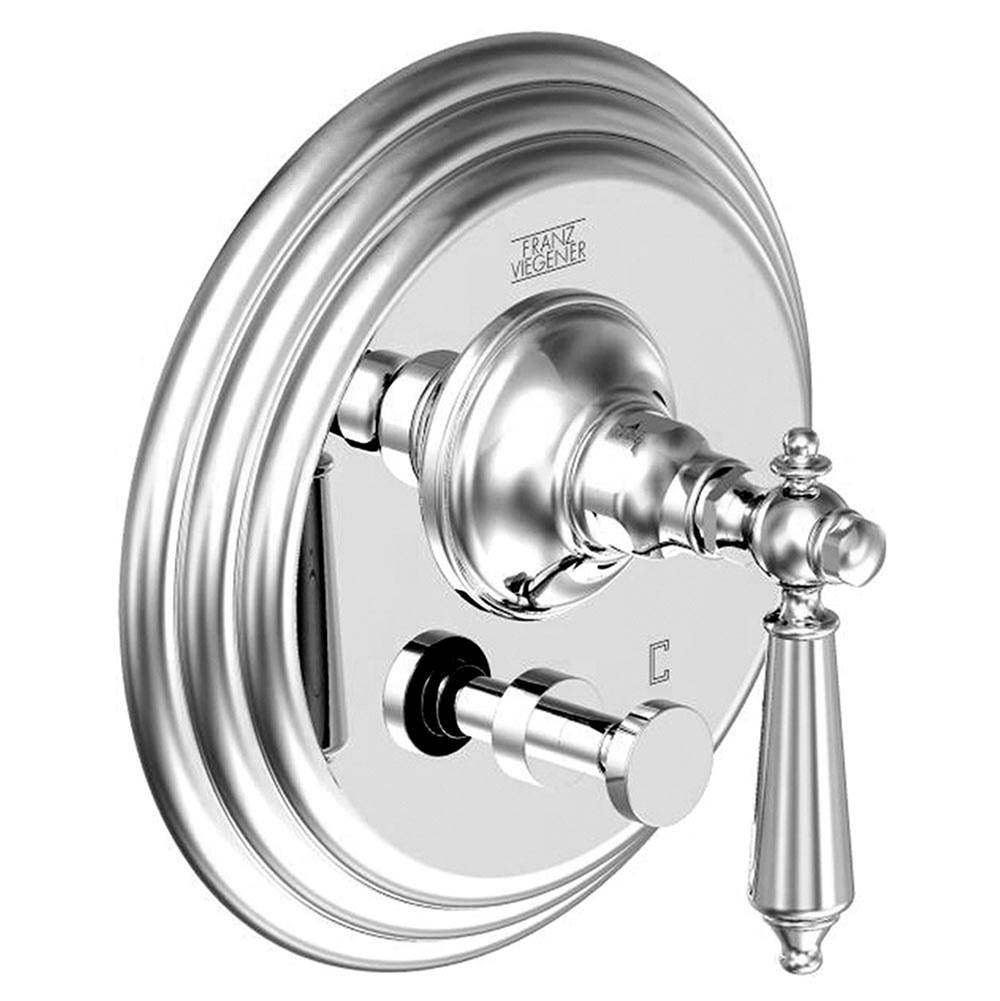 Franz Viegener Pressure Balance Trims With Integrated Diverter Shower Faucet Trims item FV114/58L.0-FB