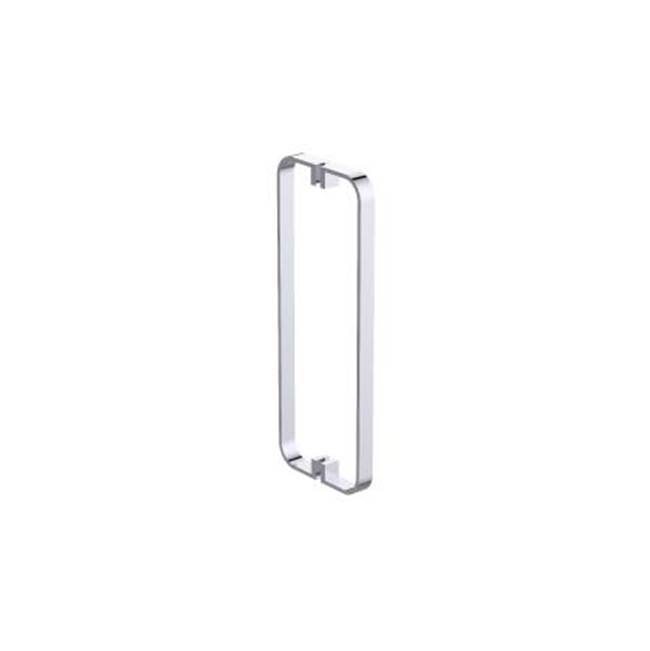 Kartners COLOGNE - 18-inch Double Shower Door Handle-Brushed Chrome