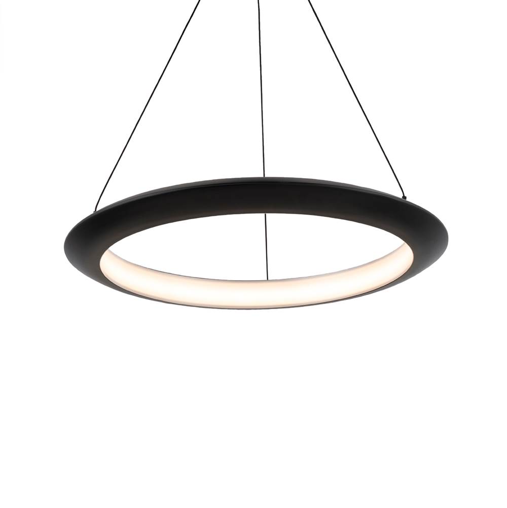 Modern Forms The Ring 24'' LED Pendant Light 3500K in Black
