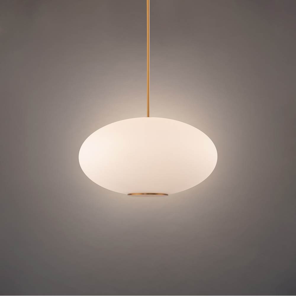 Modern Forms Illusion 16'' LED Indoor Pendant Light 3000K in Aged Brass