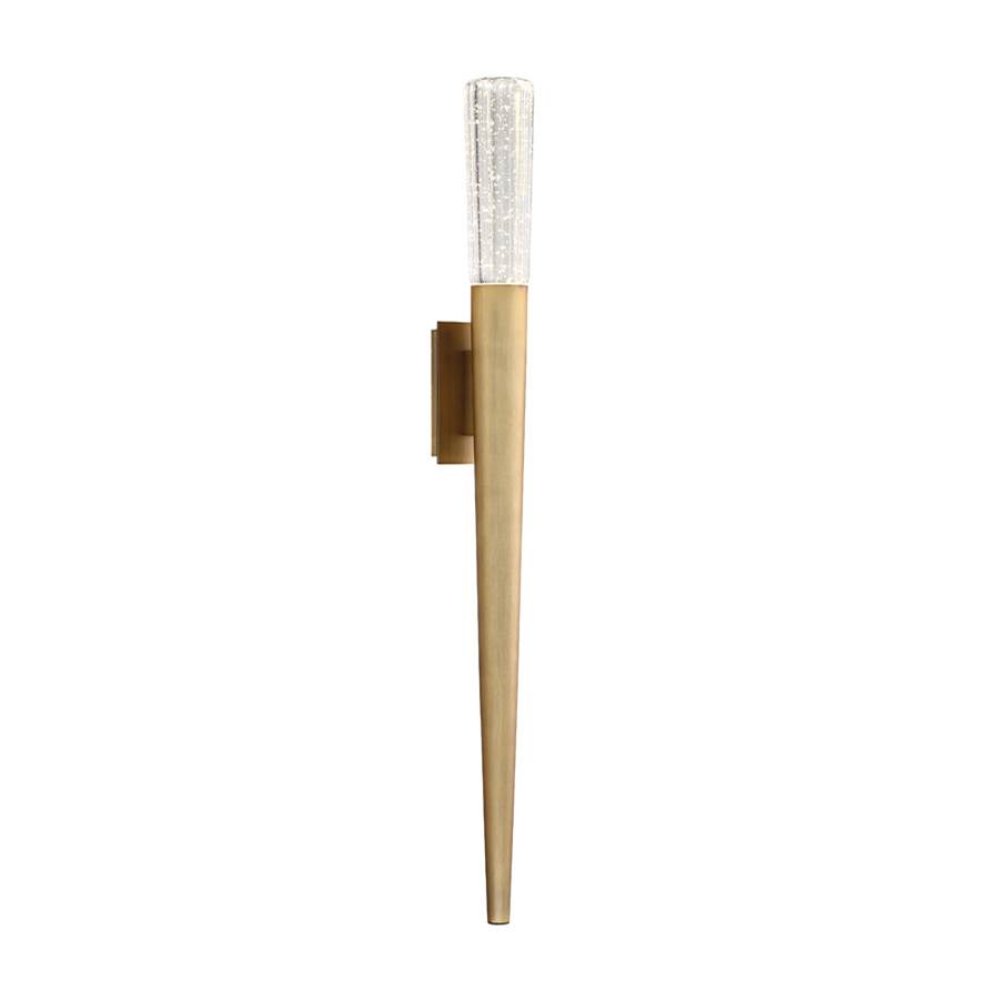 Modern Forms Scepter 30'' LED Wall Sconce Light 3500K in Aged Brass