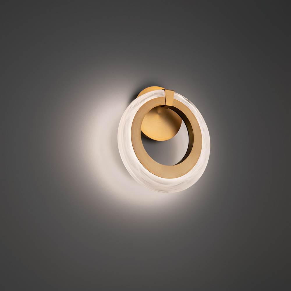 Modern Forms Serenity 11'' LED Wall Sconce Light 3000K in Aged Brass