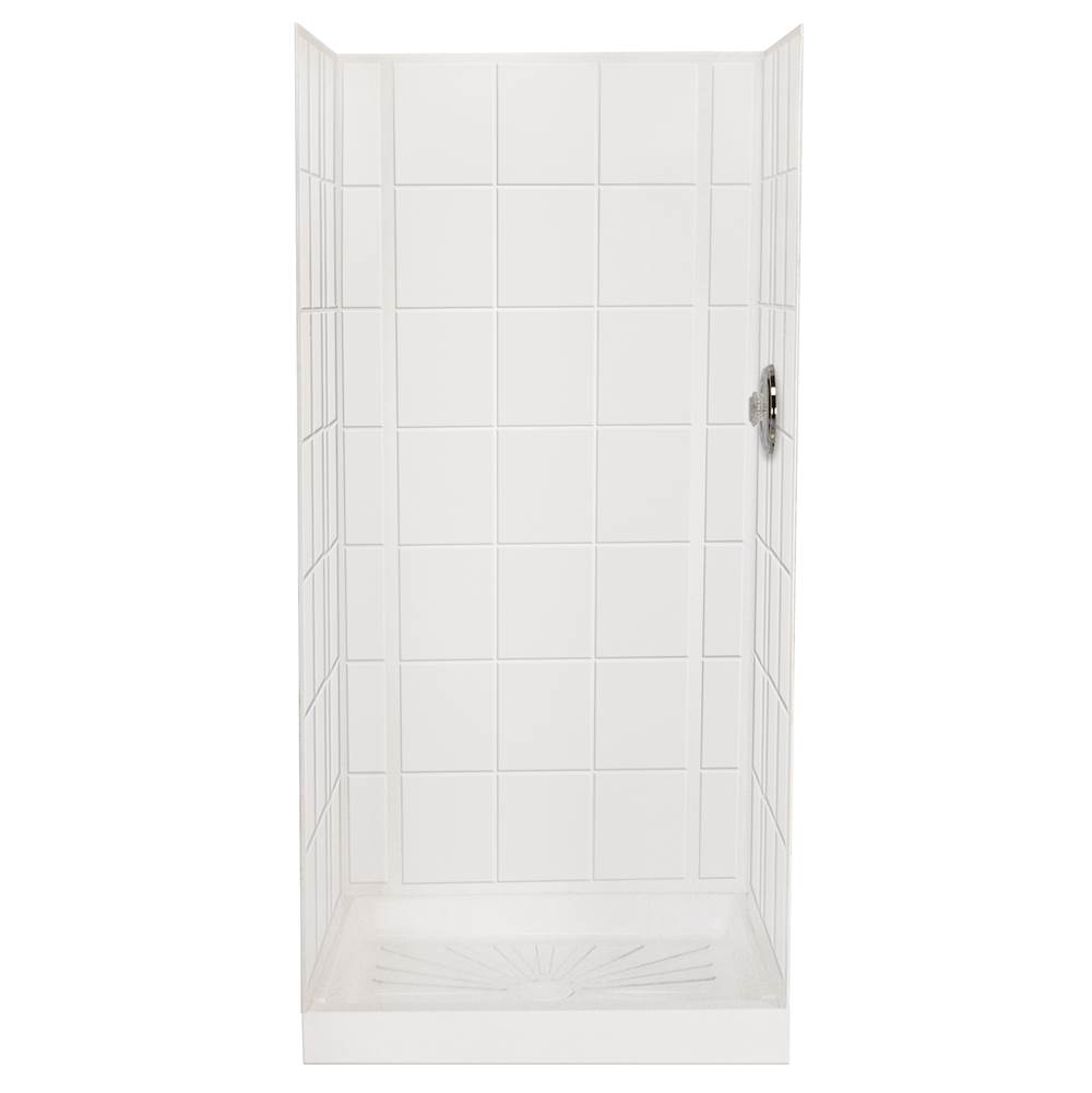 Mustee And Sons Single Wall Shower Enclosures item 557WHT