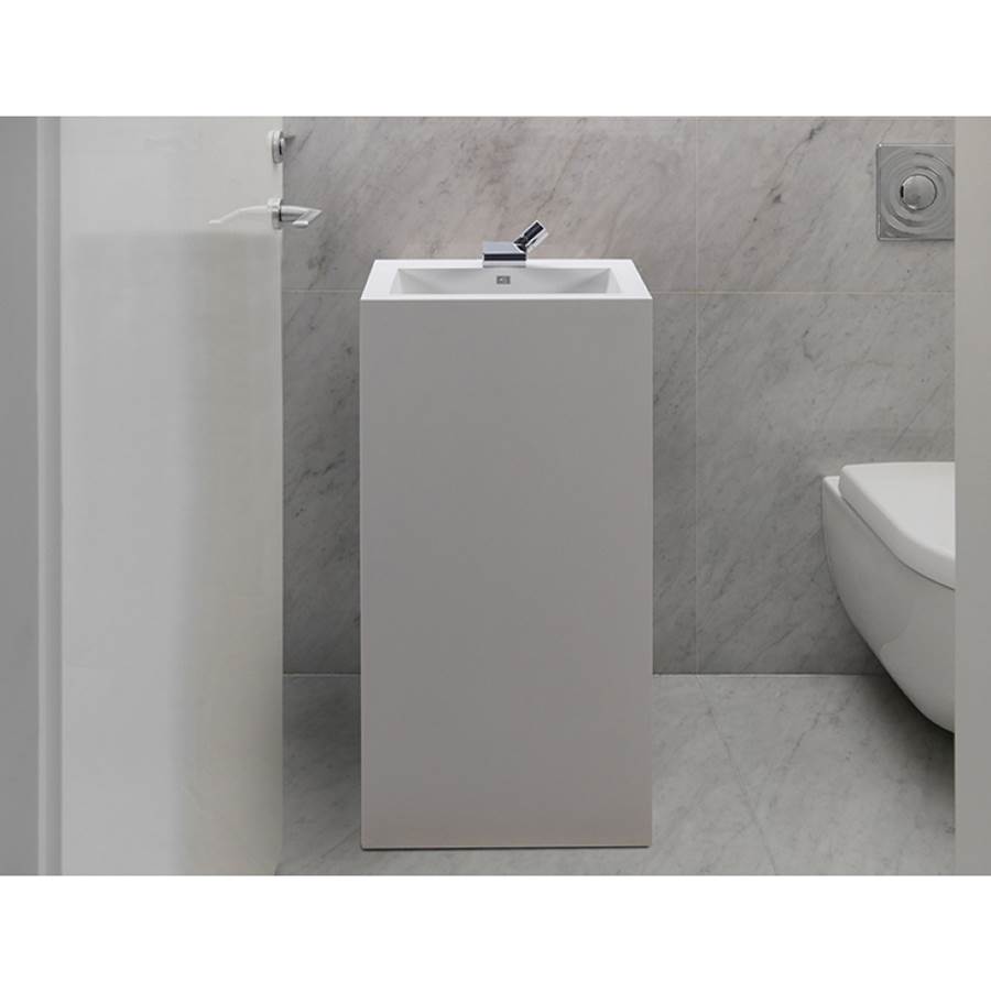 MTI Baths  Pedestal Bathroom Sinks item CVP802-WH-GL