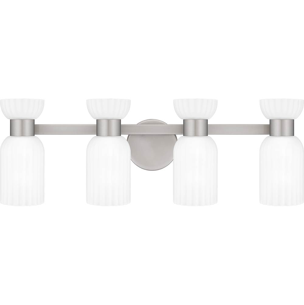 Quoizel Four Light Vanity Bathroom Lights item REB8628BN