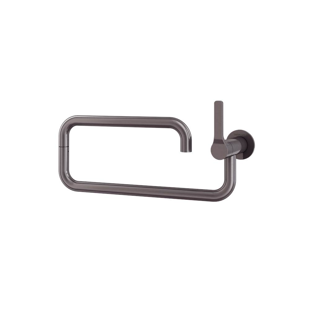 The Galley Ideal Pot Filler Tap in PVD Gun Metal Gray  Stainless Steel