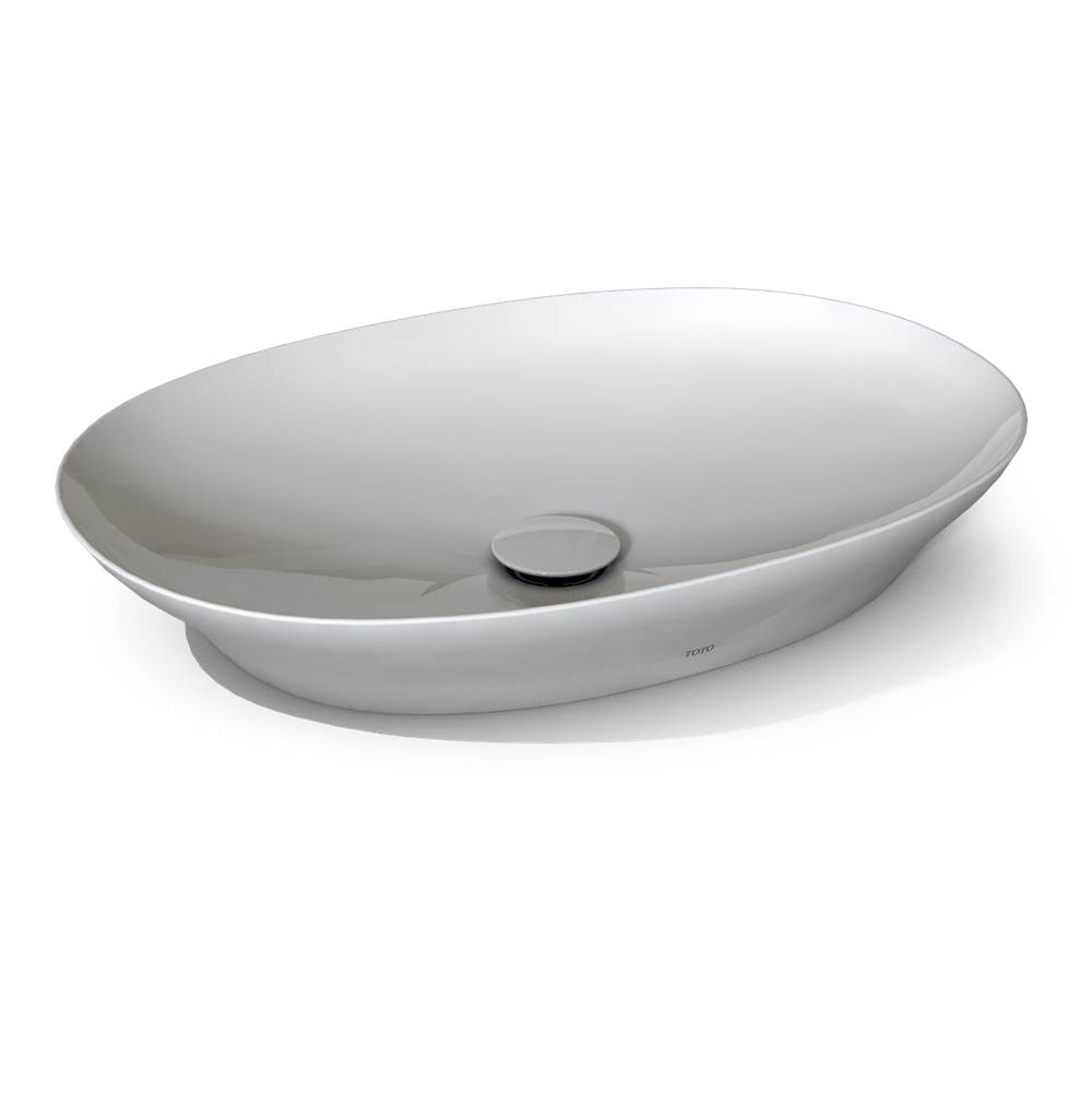 TOTO Toto® Kiwami® Oval 24 Inch Vessel Bathroom Sink With Cefiontect®, Clean Matte