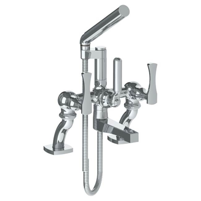 Watermark Deck Mount Roman Tub Faucets With Hand Showers item 125-8.2-BG4-PVD