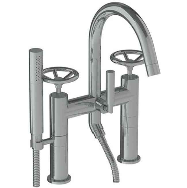 Watermark Deck Mount Roman Tub Faucets With Hand Showers item 31-8.2-BK-GM