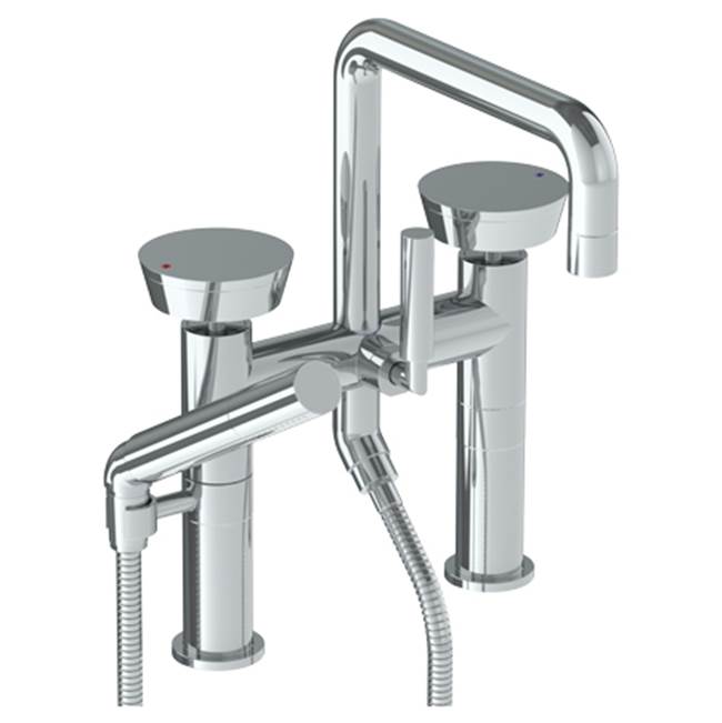 Watermark Deck Mount Roman Tub Faucets With Hand Showers item 36-8.26.2-BL1-PN