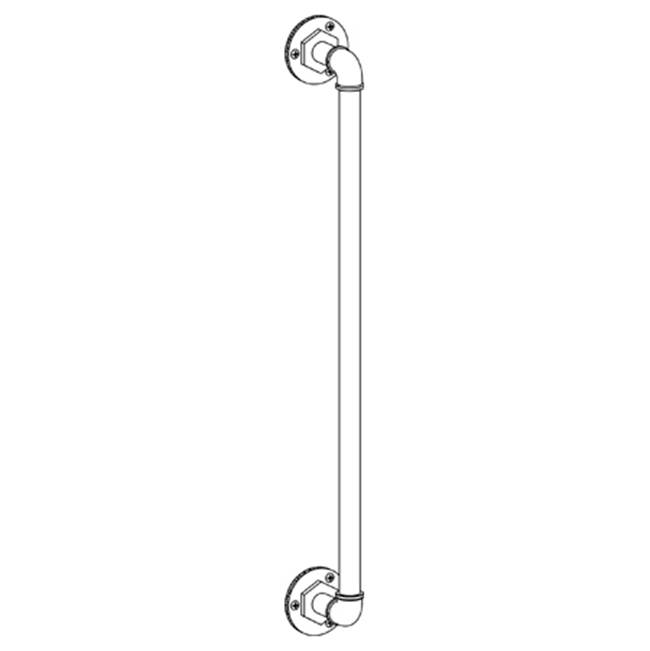 Watermark Shower Door Pulls Shower Accessories item 38-0.1A-GDP-PVD