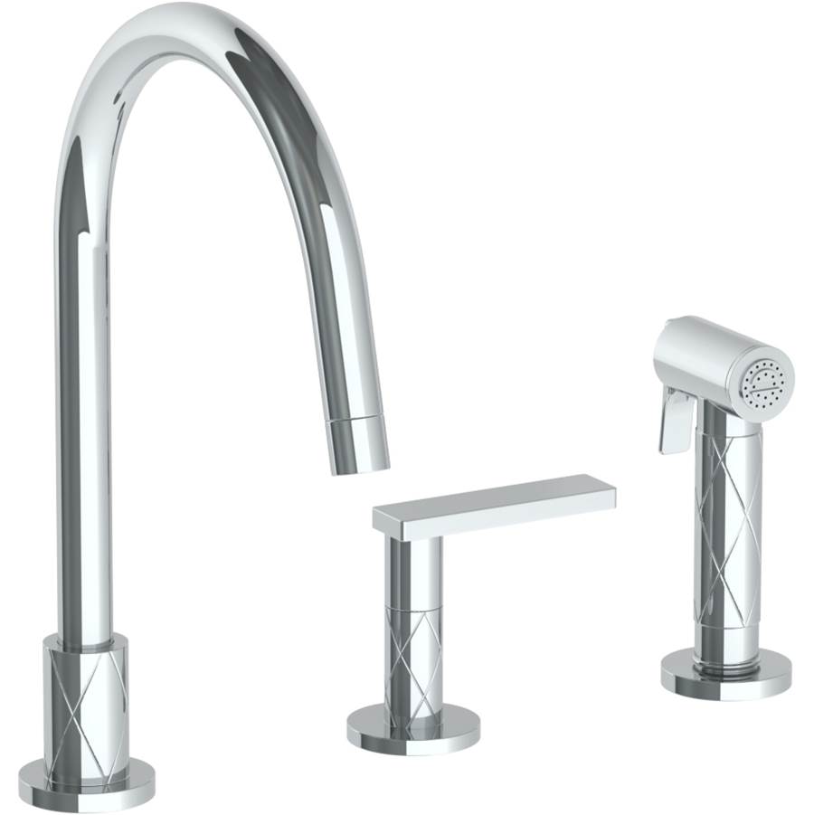Watermark Deck Mount Kitchen Faucets item 71-7.1.3GA-LLD4-PVD